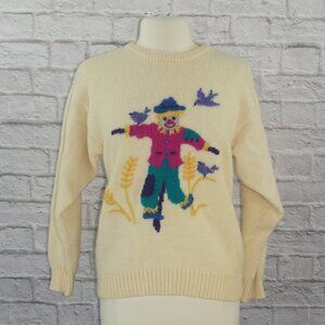 Vintage 80s Tulchan Wool Scarecrow Sweater